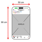 Espejo Instagram Personalizado con tu @Usuario 90 × 50 cm