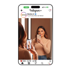 Espejo Instagrameable Personalizado con tu @Usuario — 90 × 50 cm