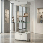 Vitrina de Vidrio 190x60x40 cm